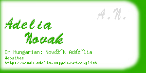 adelia novak business card